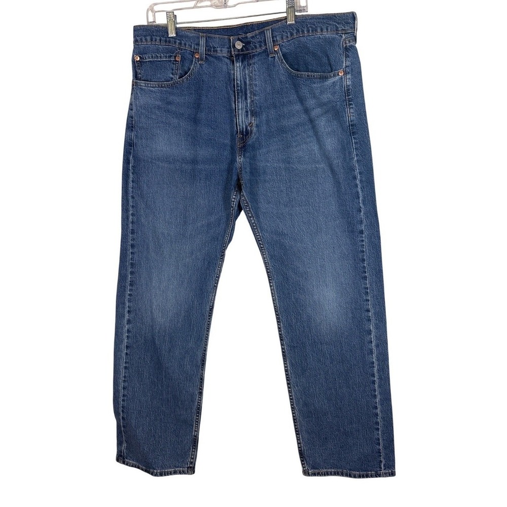 Levis 505 Mens Regular Fit Straight Leg Blue Denim Jeans 36x29 00505-2342